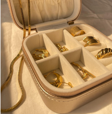 Metallic Accessories Bag