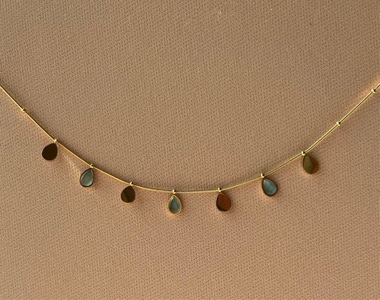Sunlit drops in baby blue