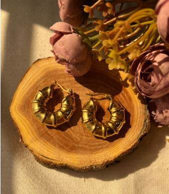 Bold "M" Earrings